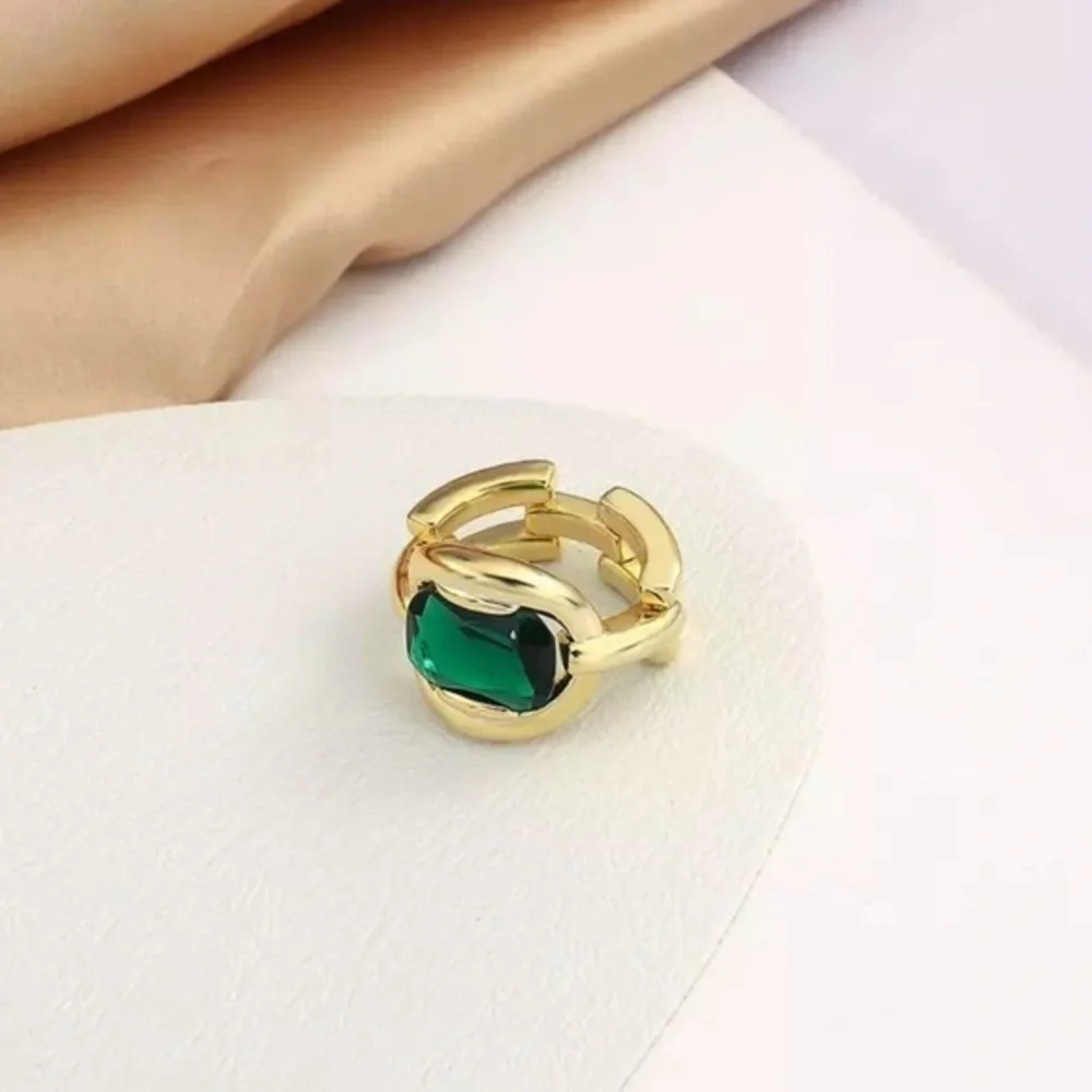 NEW Gold & Jewel Tone Chain Ring